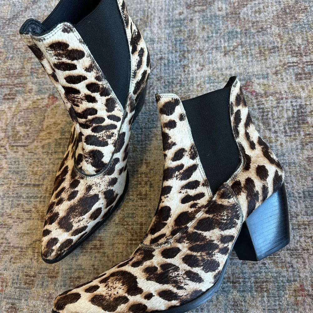 Matisse Leopard Print Ankle Booties